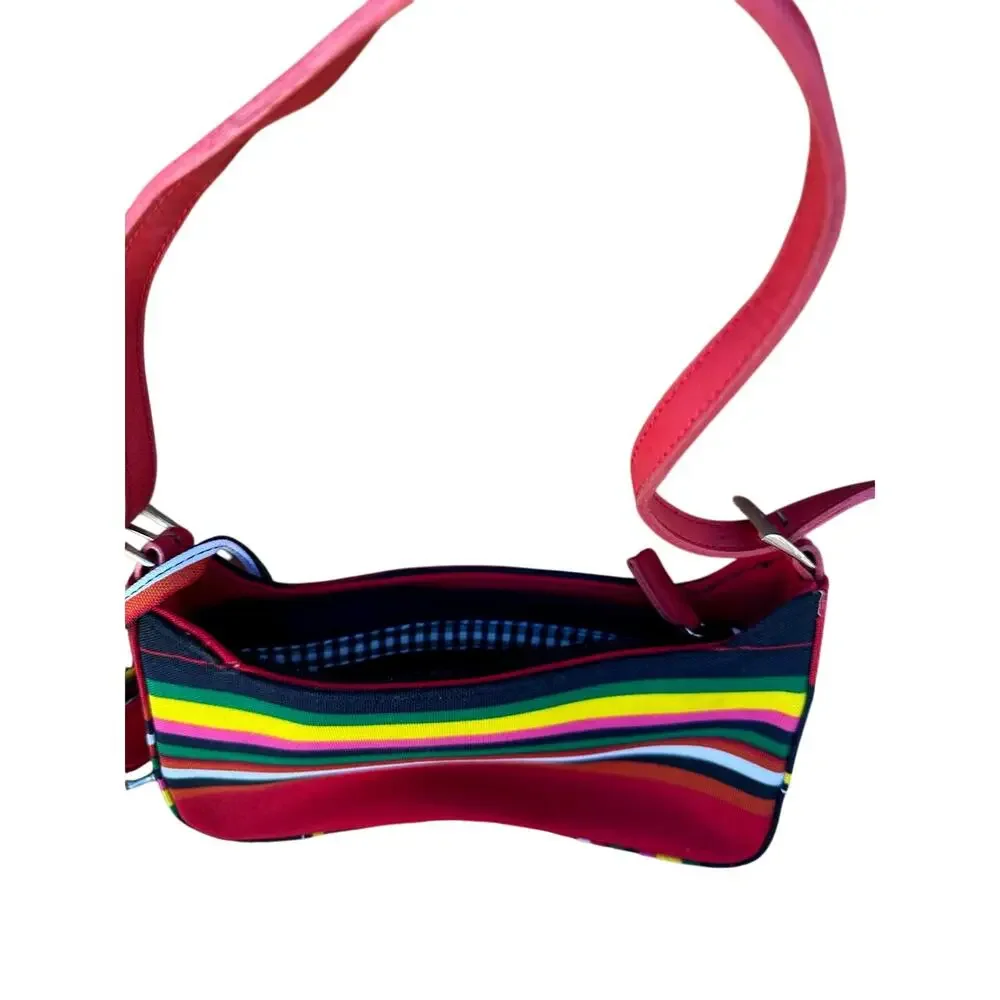 Vtg Y2K Kate Spade Rainbow Shoulder Purse Baguette Bag & a belt bag Look Alike - Picture 9 of 10